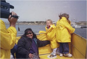 Chloe's B-day boat cruise with Grandma say cheese ;)