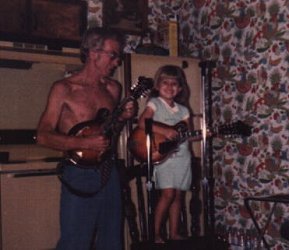 My Dad with Little Melanie Playing Music