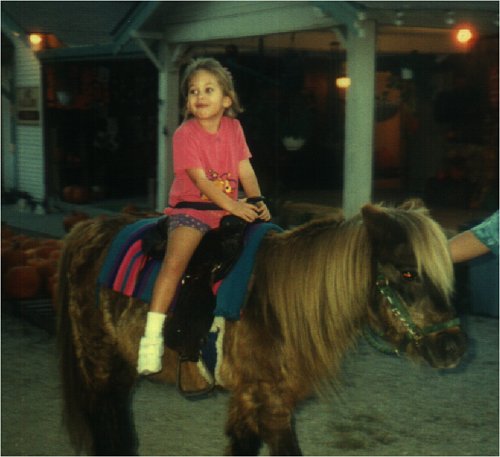 chloe's first pony ride