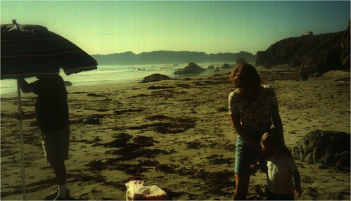 Prothro Beach, with Aunt Pam